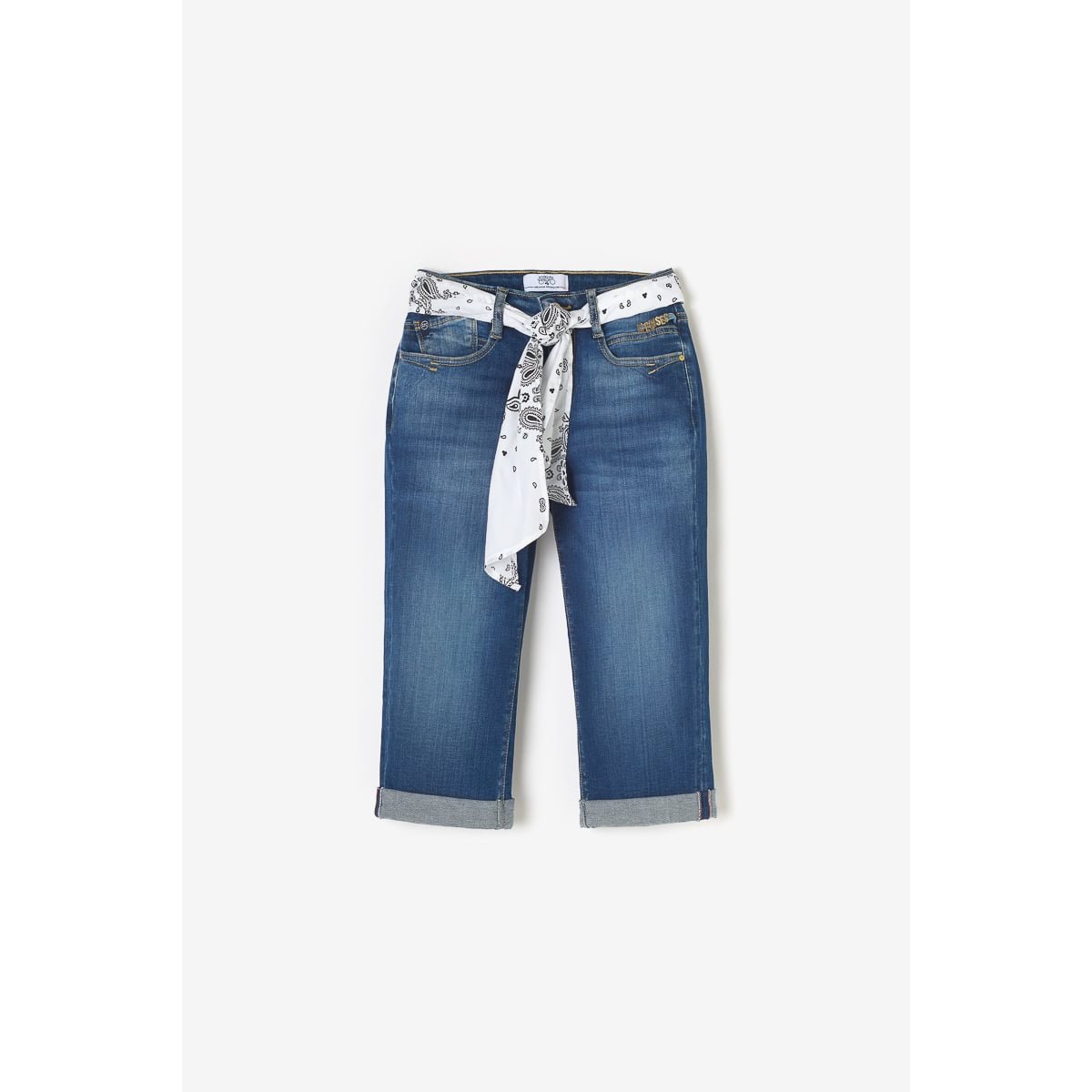 Corsaire pantacourt en jeans PHIL blue, LE TEMPS DES CERISES