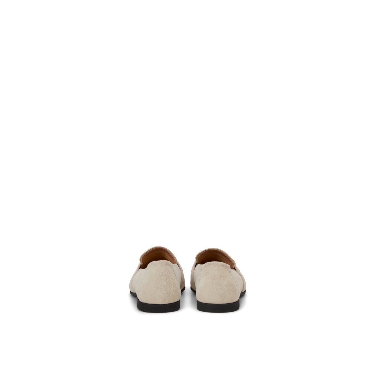 Loafer Modèle Safina en cuir de vachette velours doux beige, MARC O'POLO