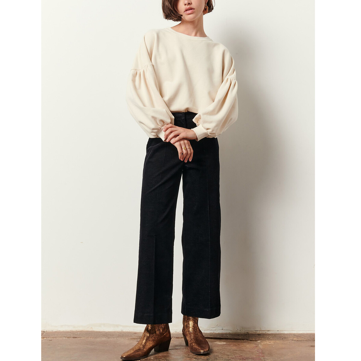 Pantalon en velours ALVELVET noir, SESSUN