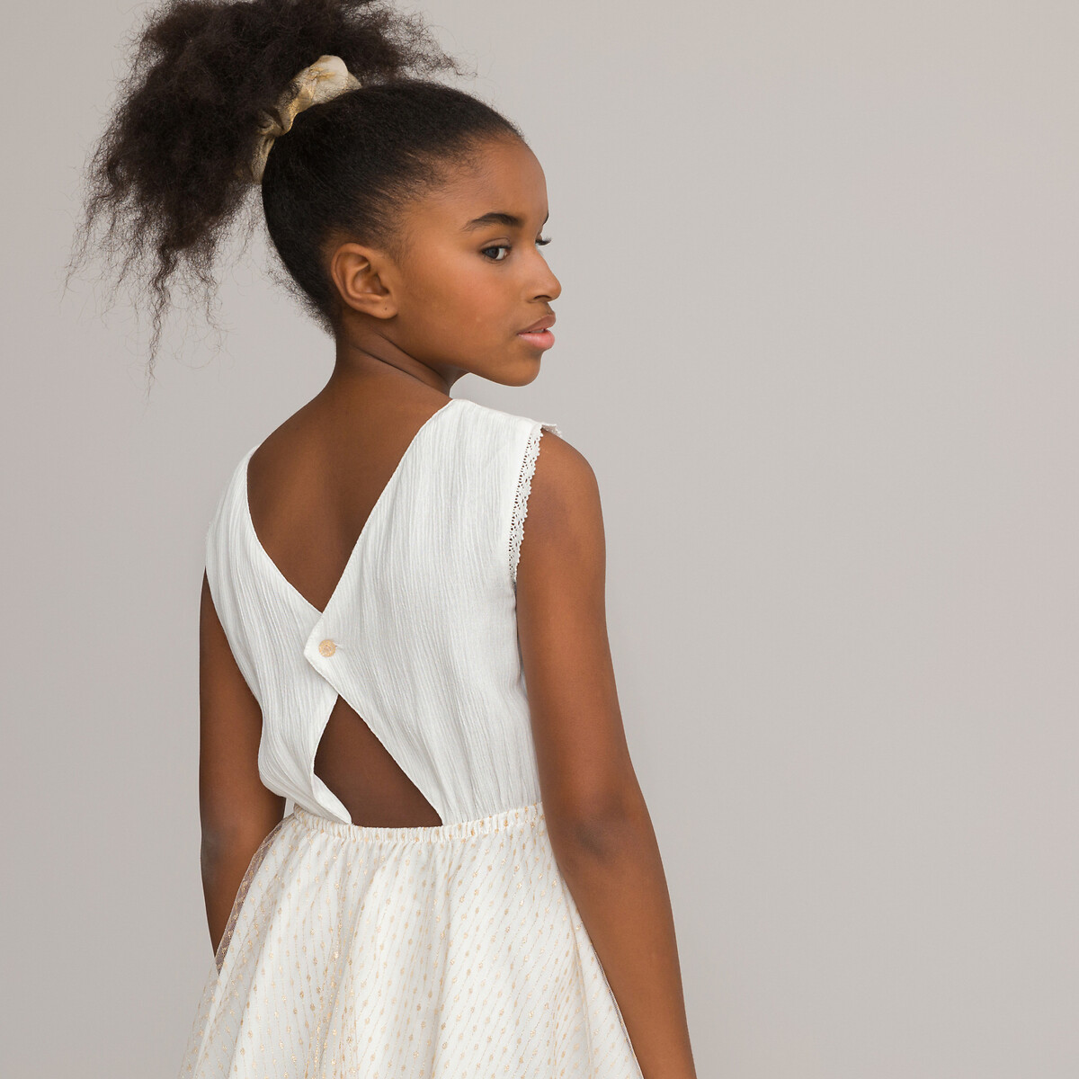 Robe de cérémonie sans manches ecru, LA REDOUTE COLLECTIONS
