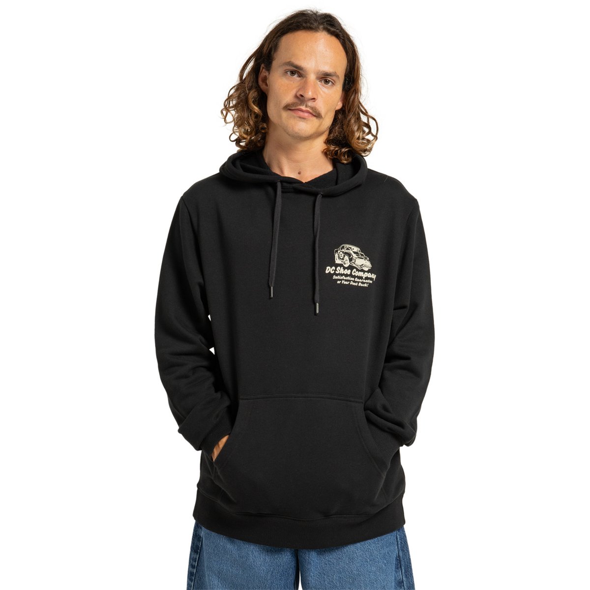 Sweat à capuche FIX UP PH. noir black, DC SHOES