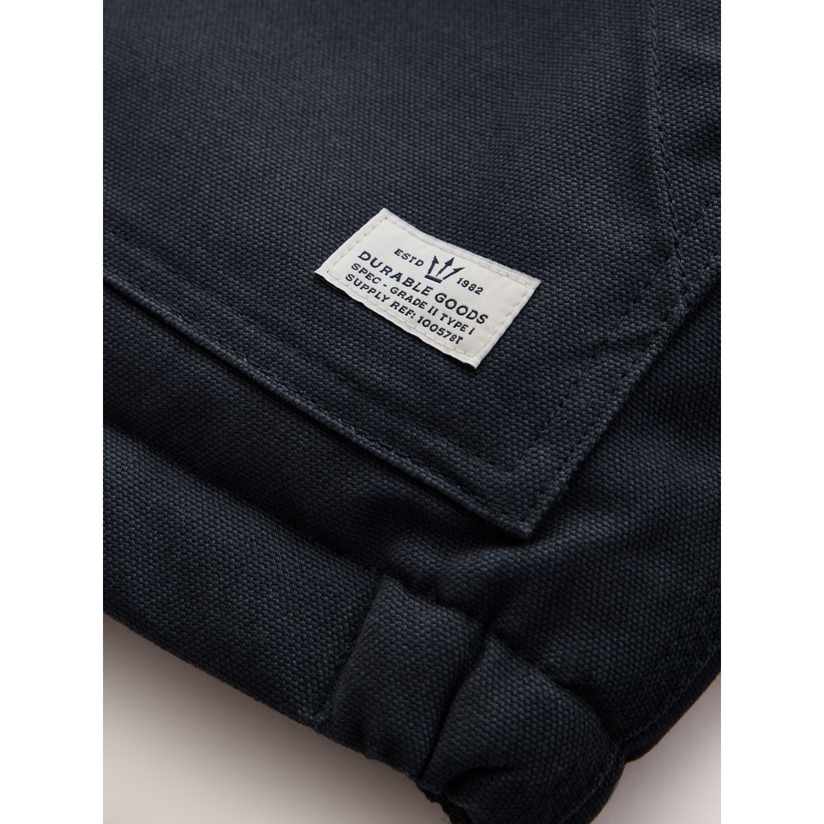 Veste en toile déperlante et peau lainée bleu marine, NEXT