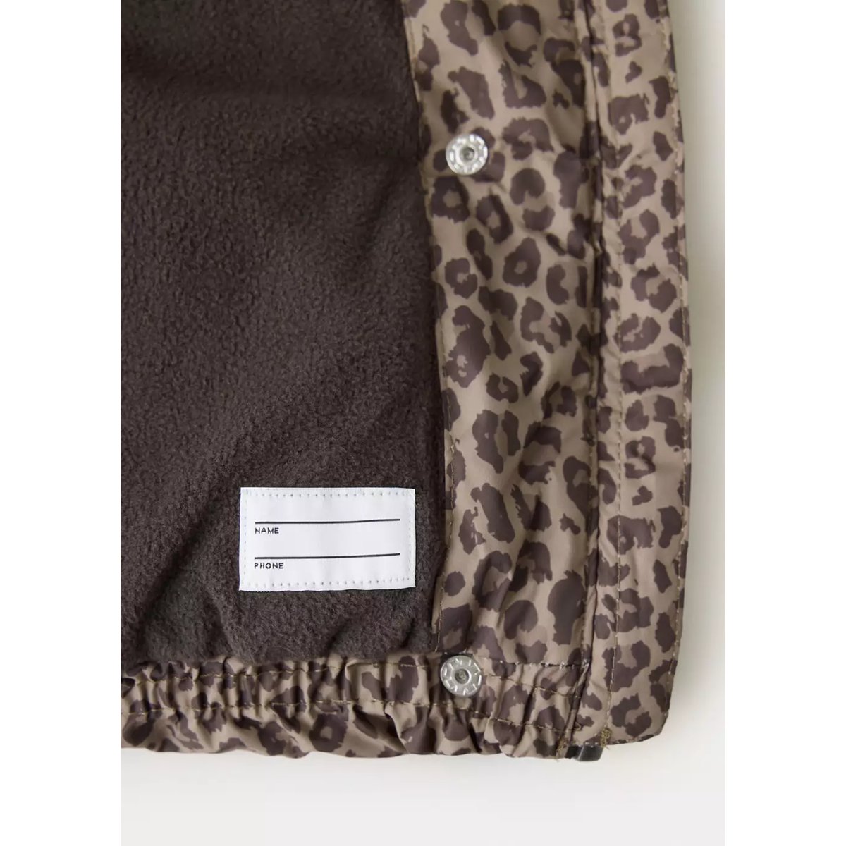 Anorak matelassé léopard marron, MANGO KIDS
