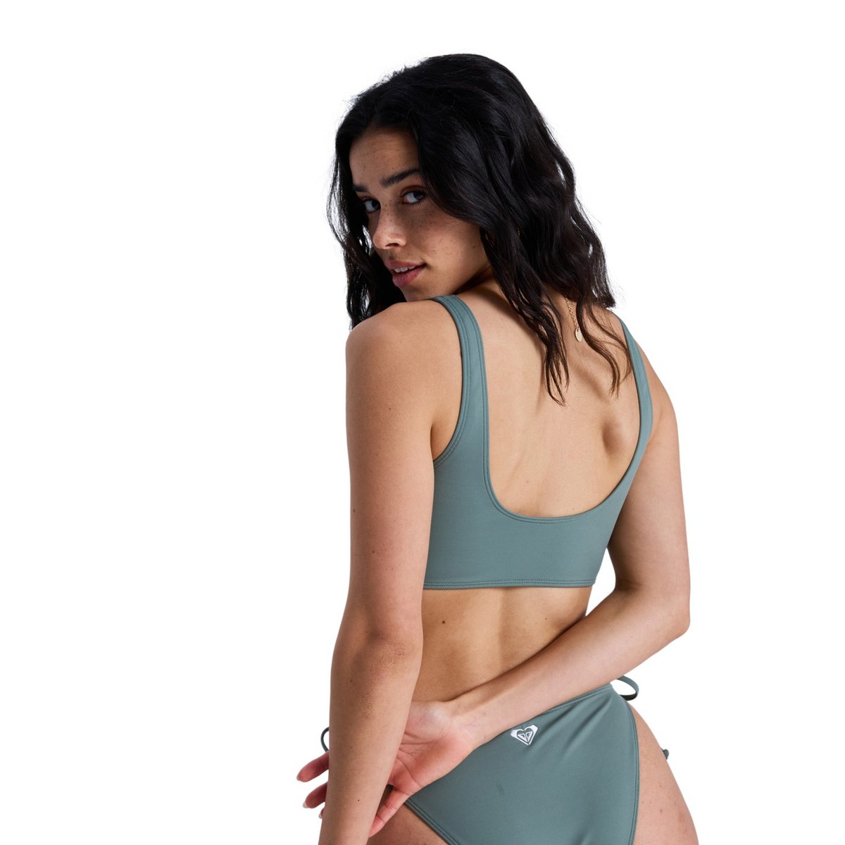 Haut de maillot de bain bikini bralette SOLID ESSENTIALS BRALETTE. vert agave green, ROXY