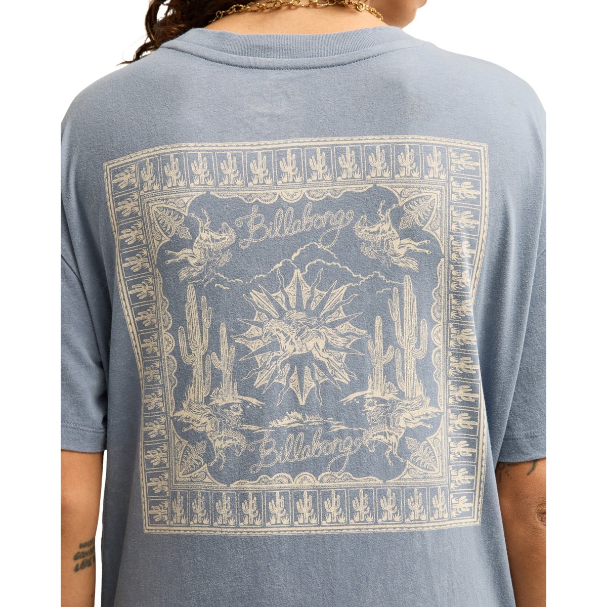 T shirt manches courtes EVERY OTHER SHELL gris salted blue, BILLABONG