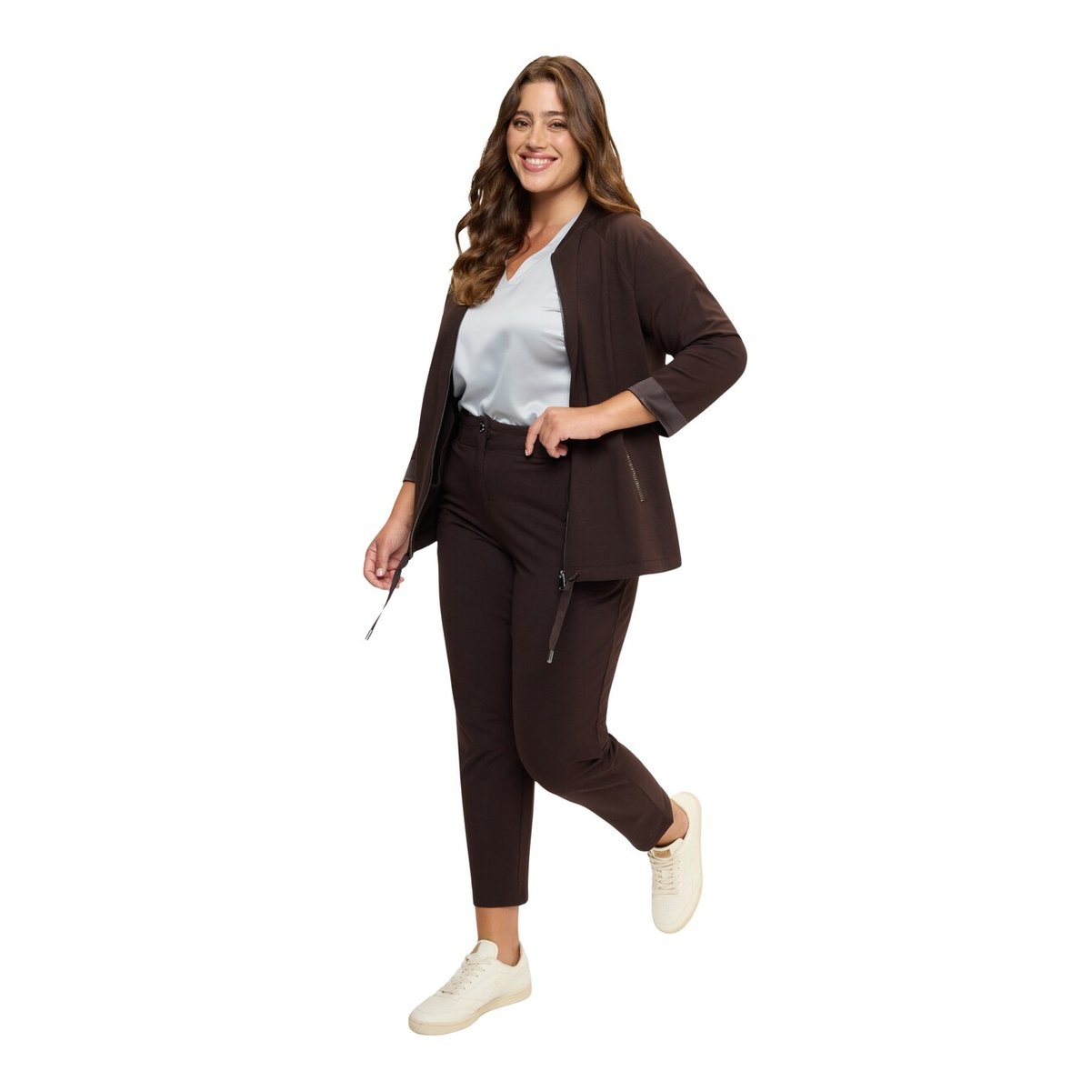 Pantalon Balloon en molleton marron, FIORELLA RUBINO