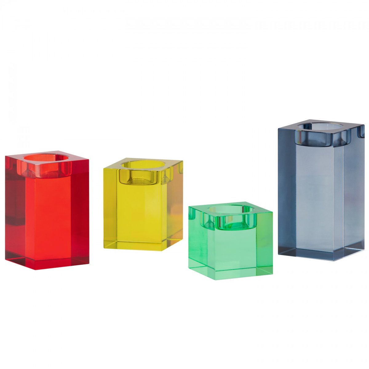 Bougeoir Vela set de 4 multicolore, REMEMBER