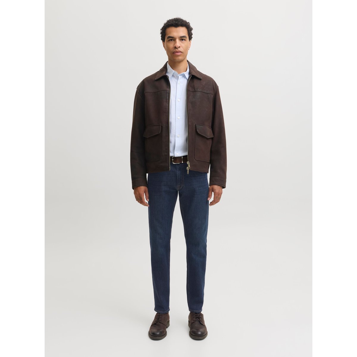 Jean Coupe Tapered blue denim, JACK & JONES