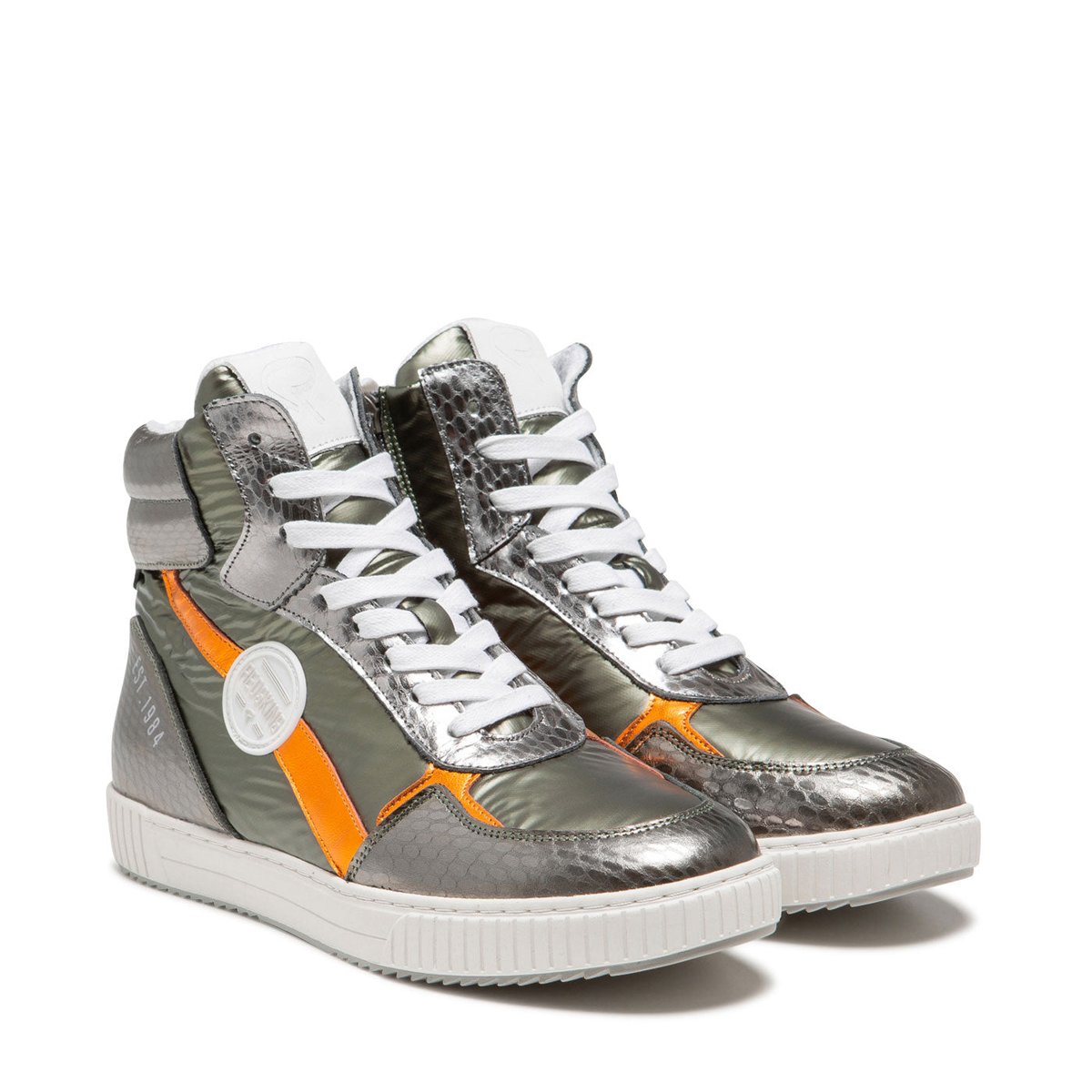 RS.CREW BLANC+GRIS kaki, REDSKINS