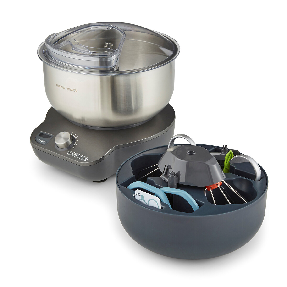 MixStar 4L Compact Stand Mixer - 400520 grey, MORPHY RICHARDS