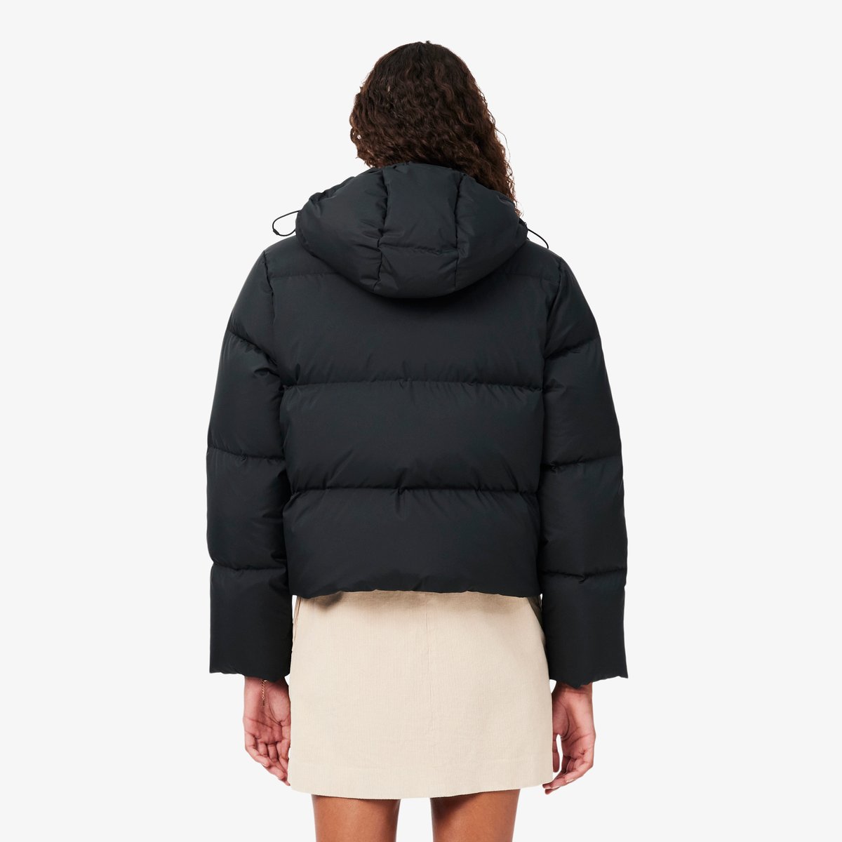 Doudoune à capuche déperlante duvet noir-031, LACOSTE
