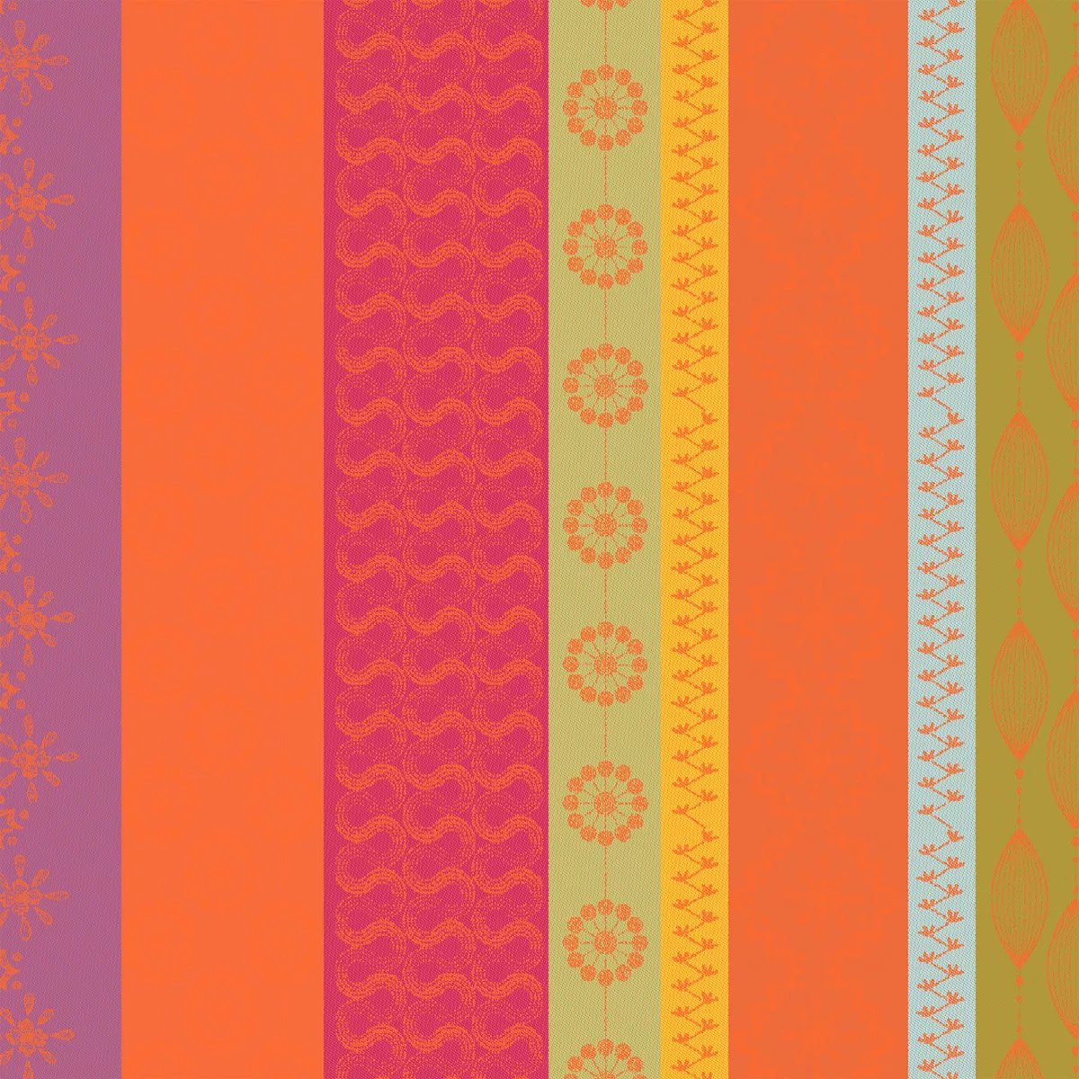 Serviette pur coton MILLE BRODERIES samba, GARNIER THIEBAUT
