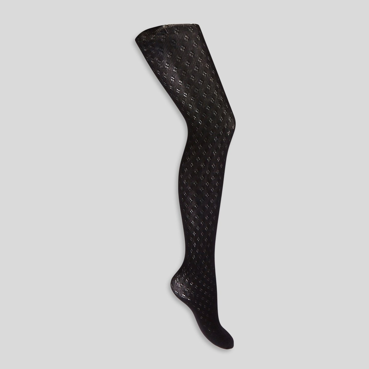 Collants chauds à motifs noir, MONOPRIX
