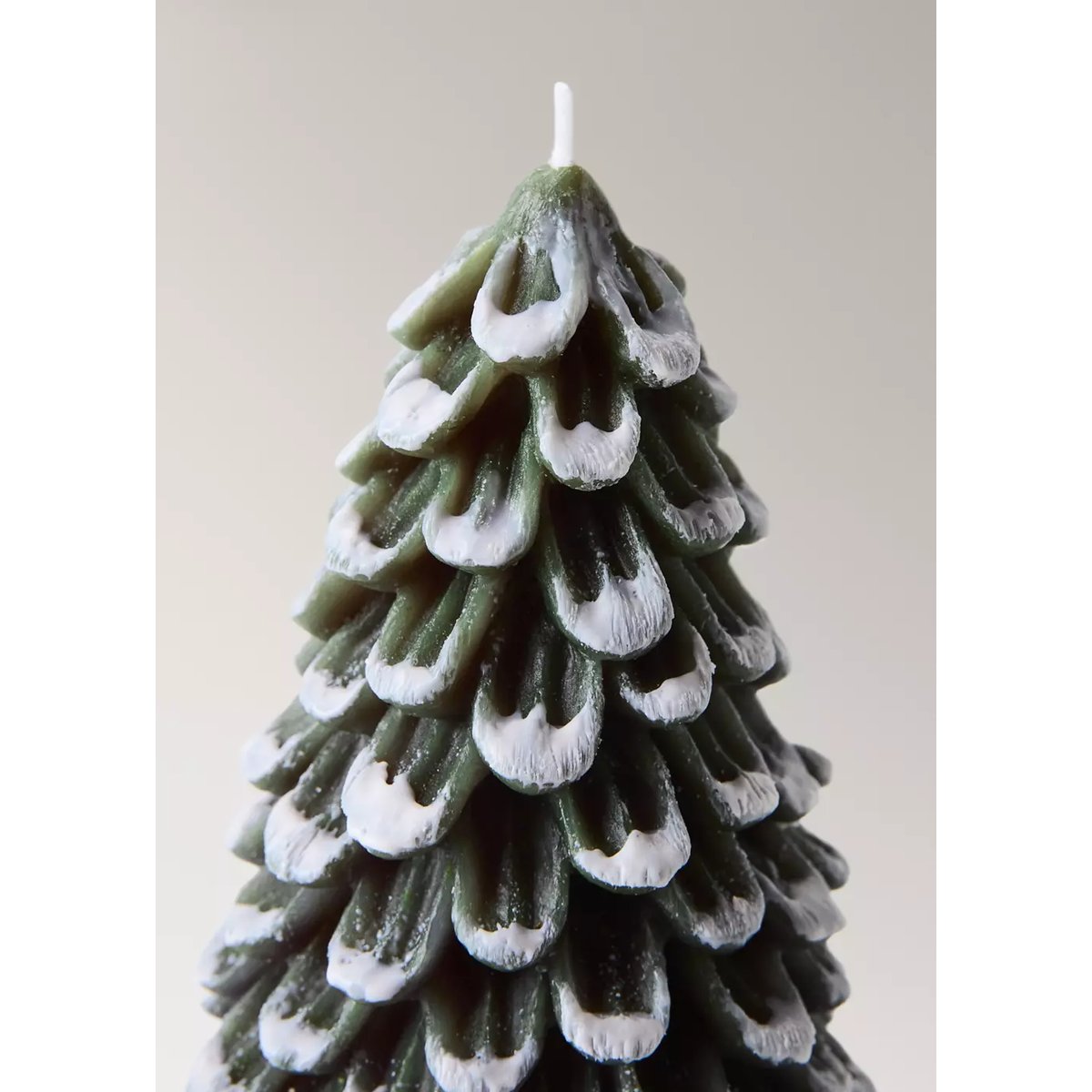 Bougie décorative avec détail sapin vert, MANGO HOME