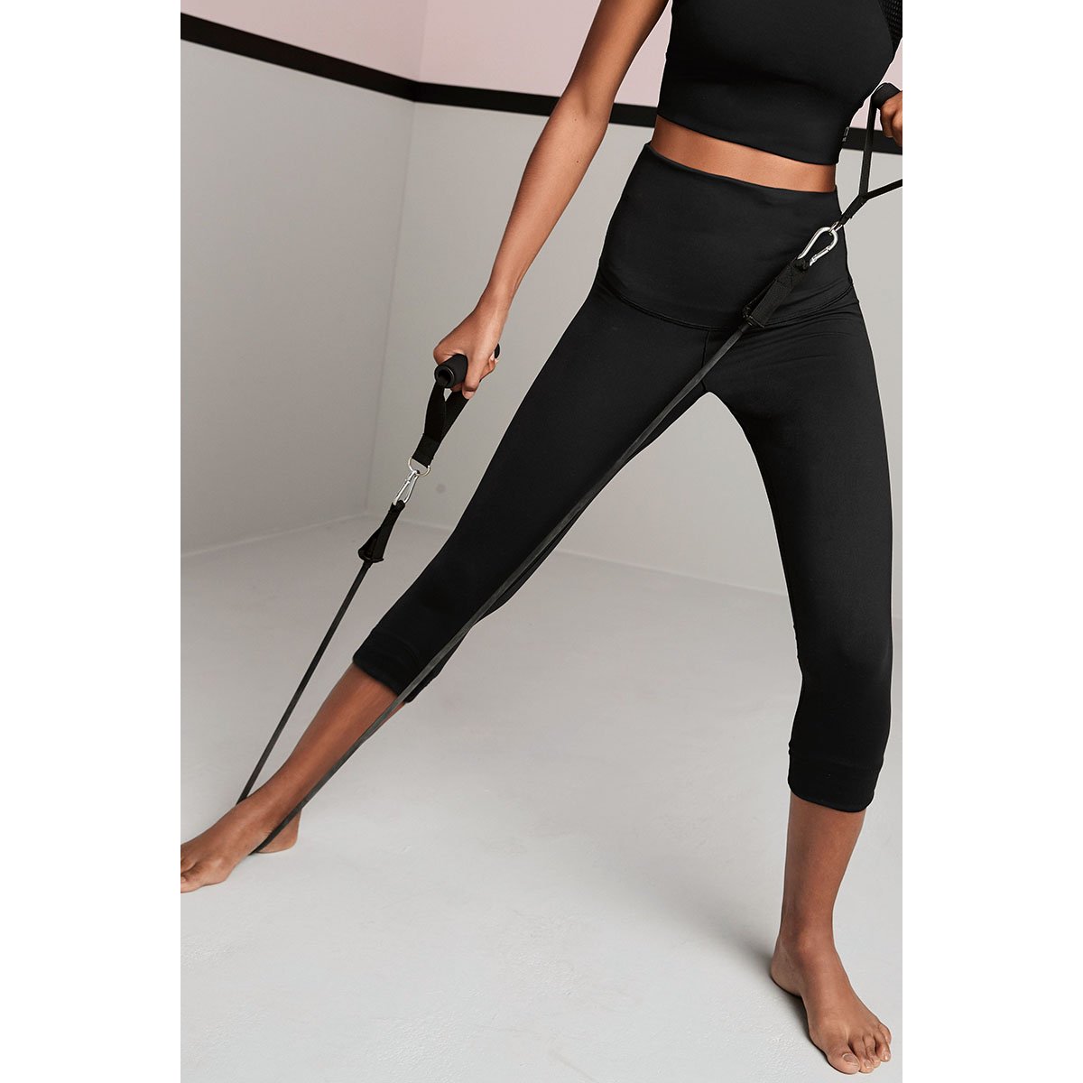 Legging De Sport Taille Haute Longueur 3/4 noir, NEXT