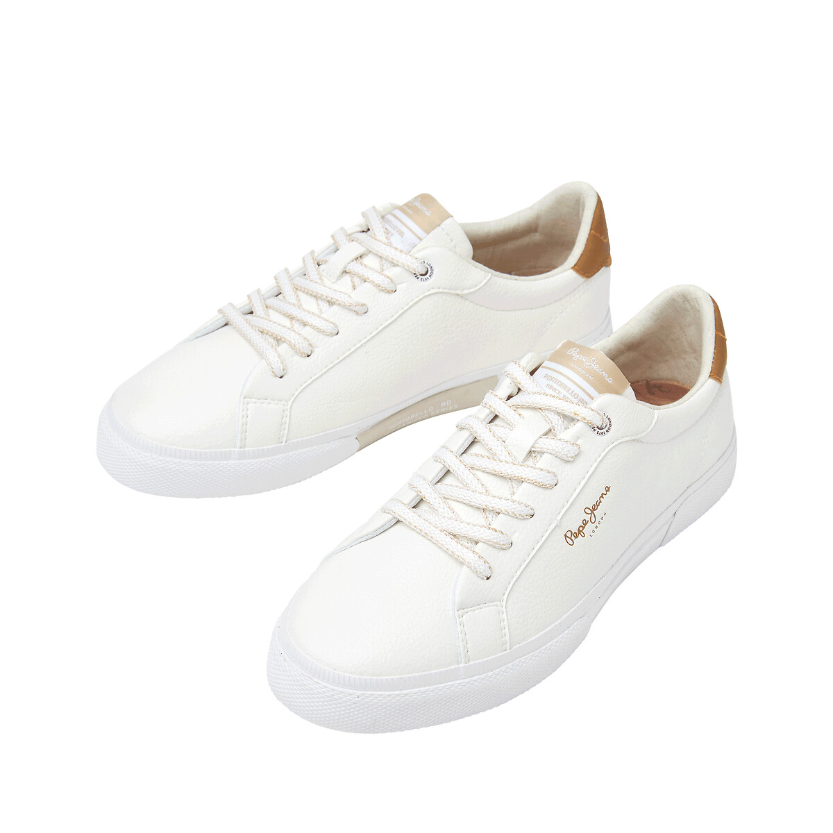 Sapatilhas KENTON MAX de cano baixo branco, PEPE JEANS