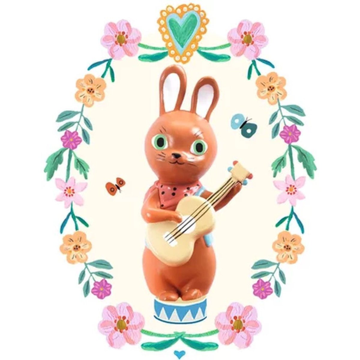 Boîte à musique Roulotte enchantée rose, DJECO