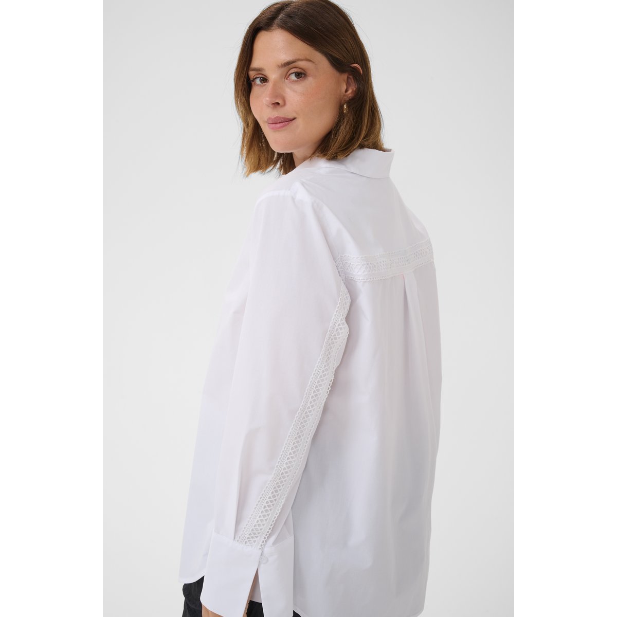 Chemise à manches longues blanc optical white, KAFFE CURVE
