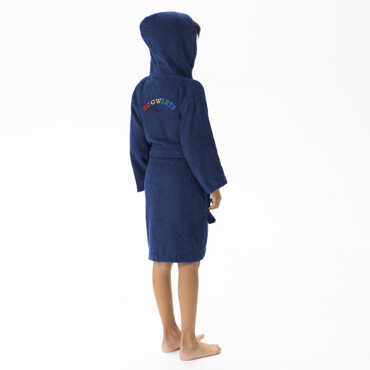 Peignoir enfant 100% coton, BLASON bleu foncé, HARRY POTTER