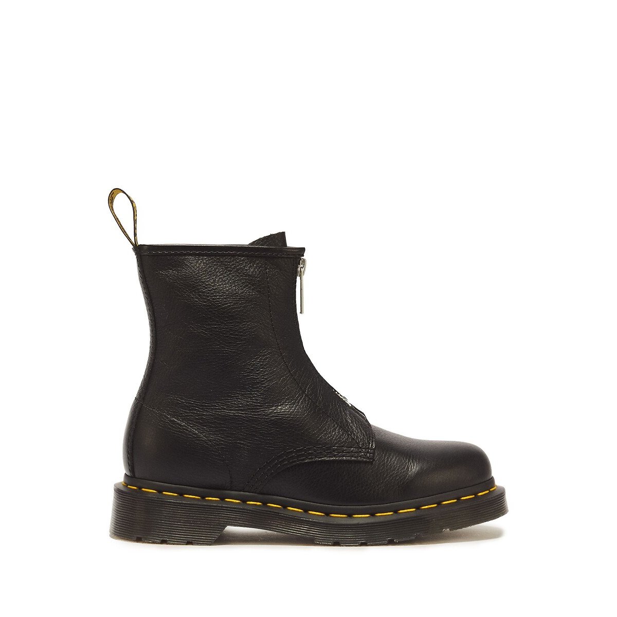 Boots 1460 zippées en cuir Virginia noir, DR. MARTENS