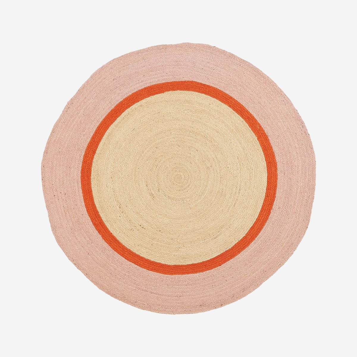 Tapis d'extérieur rond en jute CLARISSE naturel clair, HABITAT