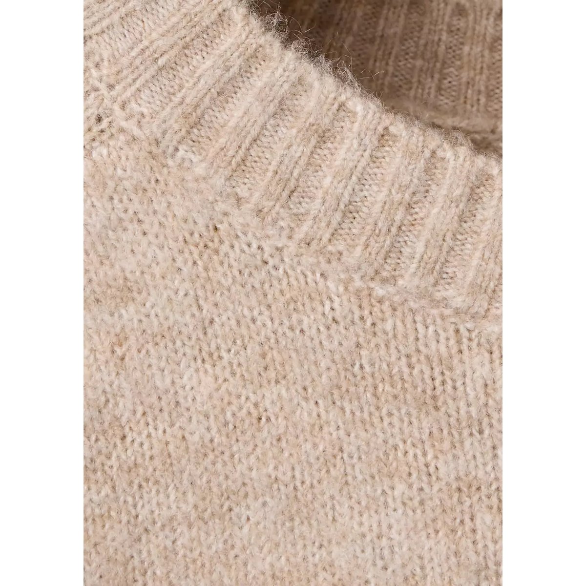 Pull-over maille oversize beige, MANGO KIDS