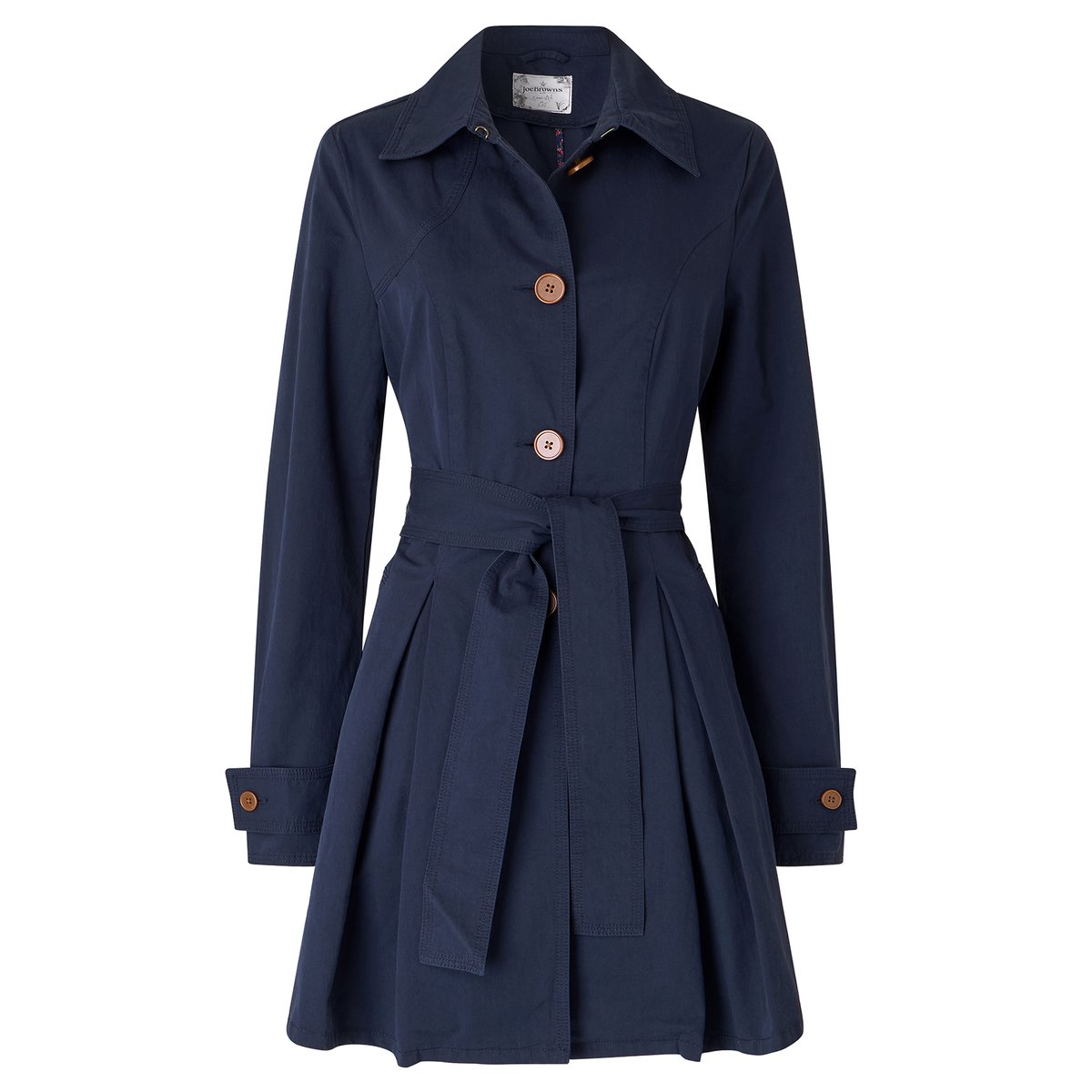 Manteau Ceinturé Annabelle bleu, JOE BROWNS