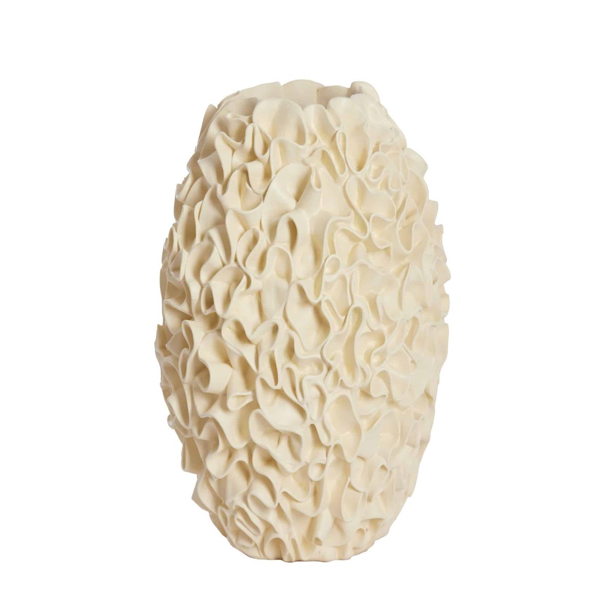 Vase Synthétique-Plastique AGELLO blanc, LIGHT & LIVING 