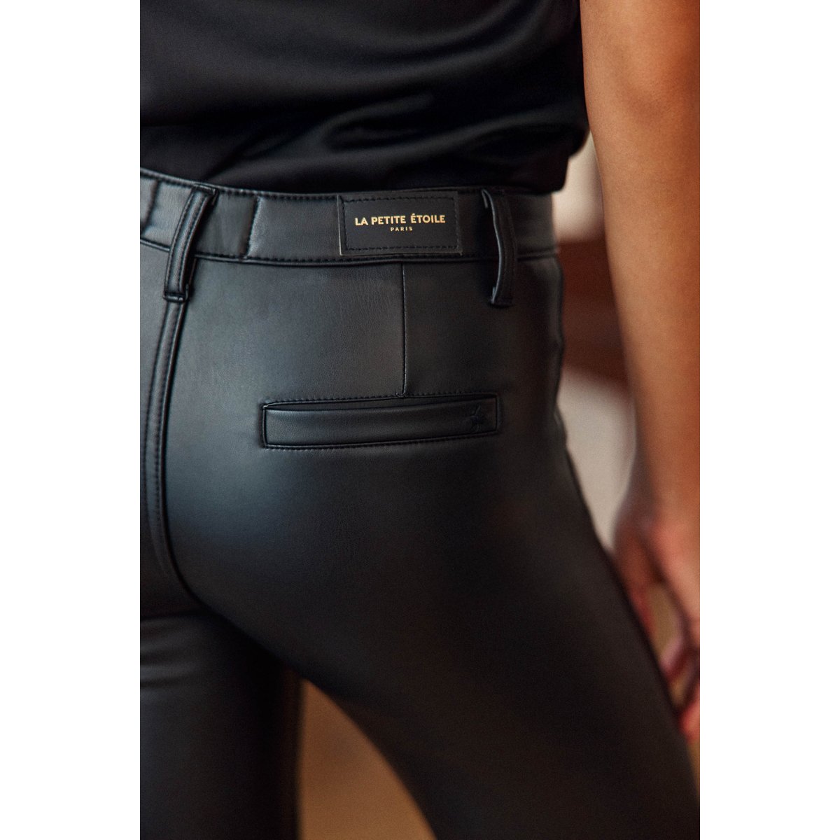 Pantalon flare uni SONNYTA 00-noir, LA PETITE ETOILE