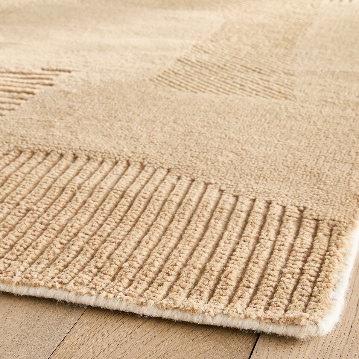Tweedy Wool Hand-Knotted Rug sand, AM.PM