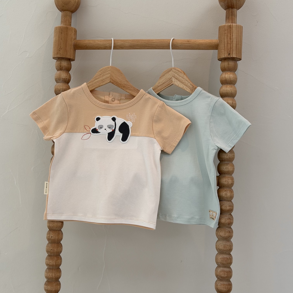 Lot de 2 t-shirts enfant Bento vert, PETIT BEGUIN