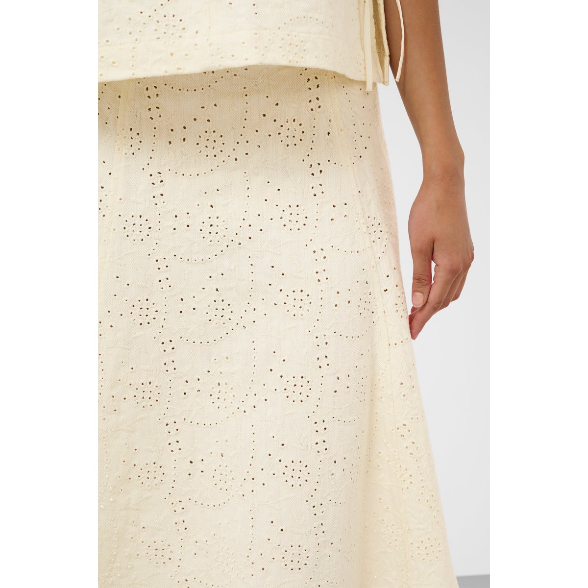 Jupe casual blanc star white, SOAKED IN LUXURY