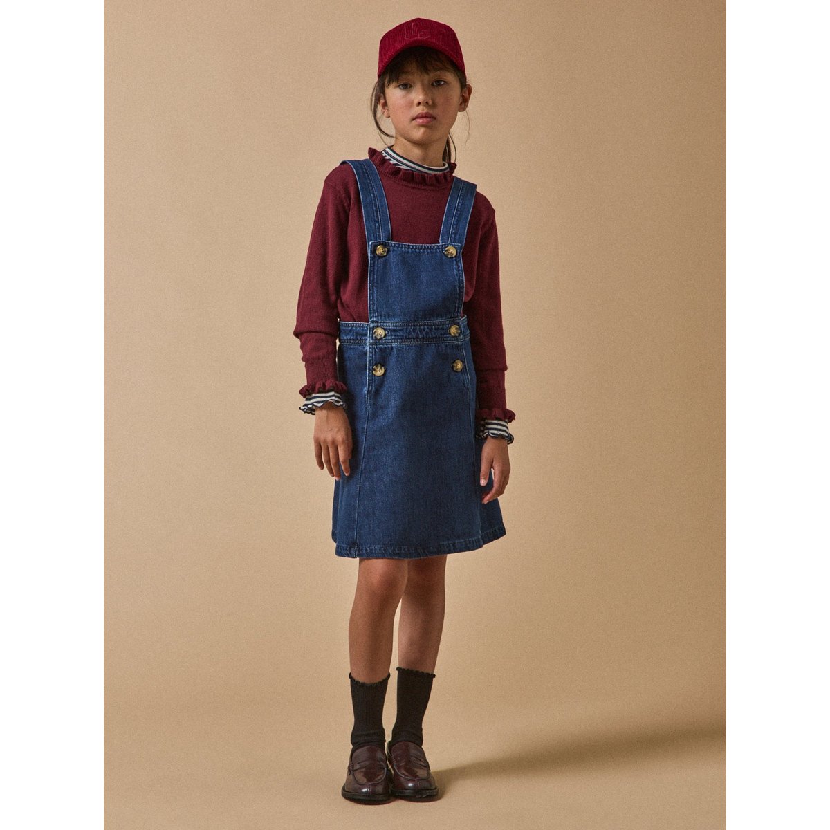 Robe tablier en denim denim brut, CYRILLUS