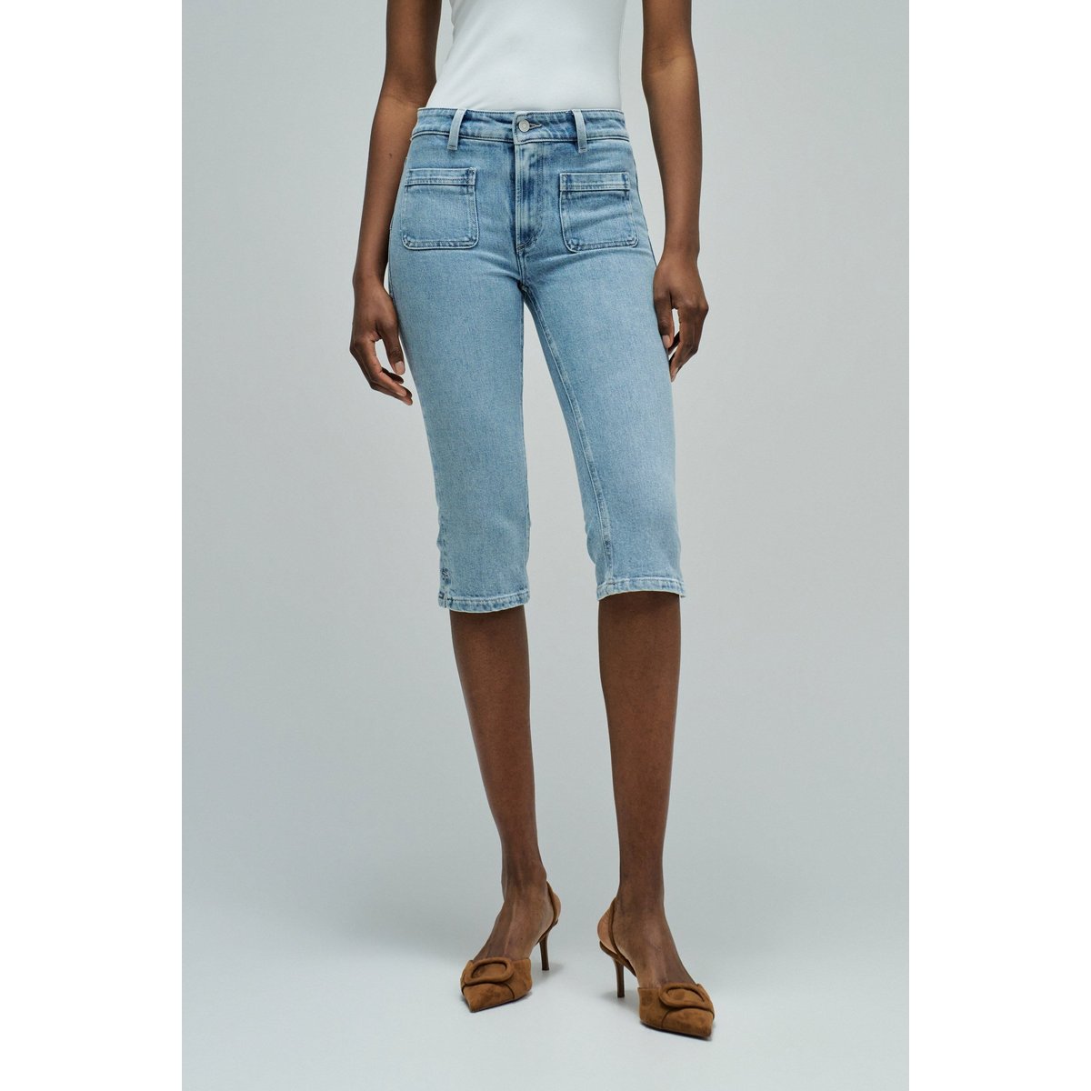 BERMUDA DESTINY PUSH UP bleu turquoise, SALSA JEANS