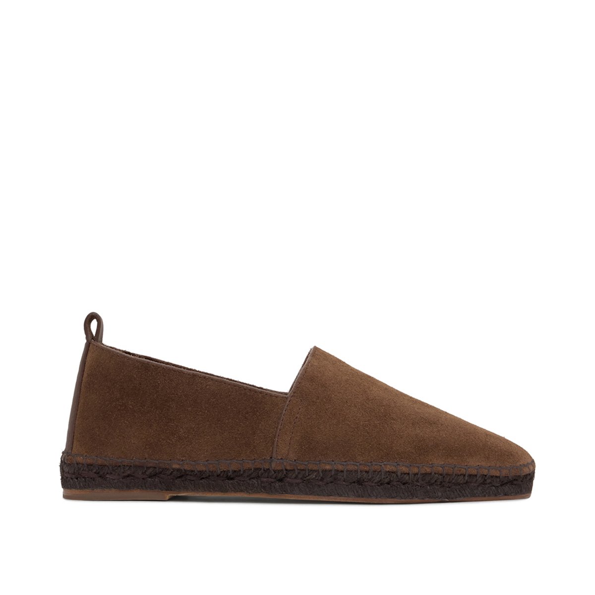 Espadrilles plates à plateforme tressée PIERO PLATFORM chocolat, CASTANER