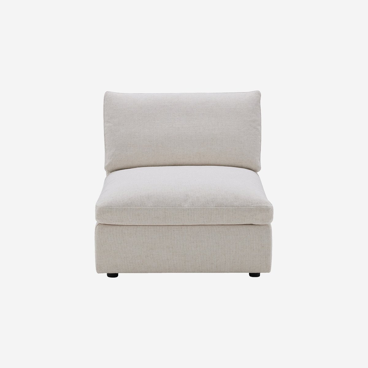 Chauffeuse en tissu LAVINIO beige, HABITAT