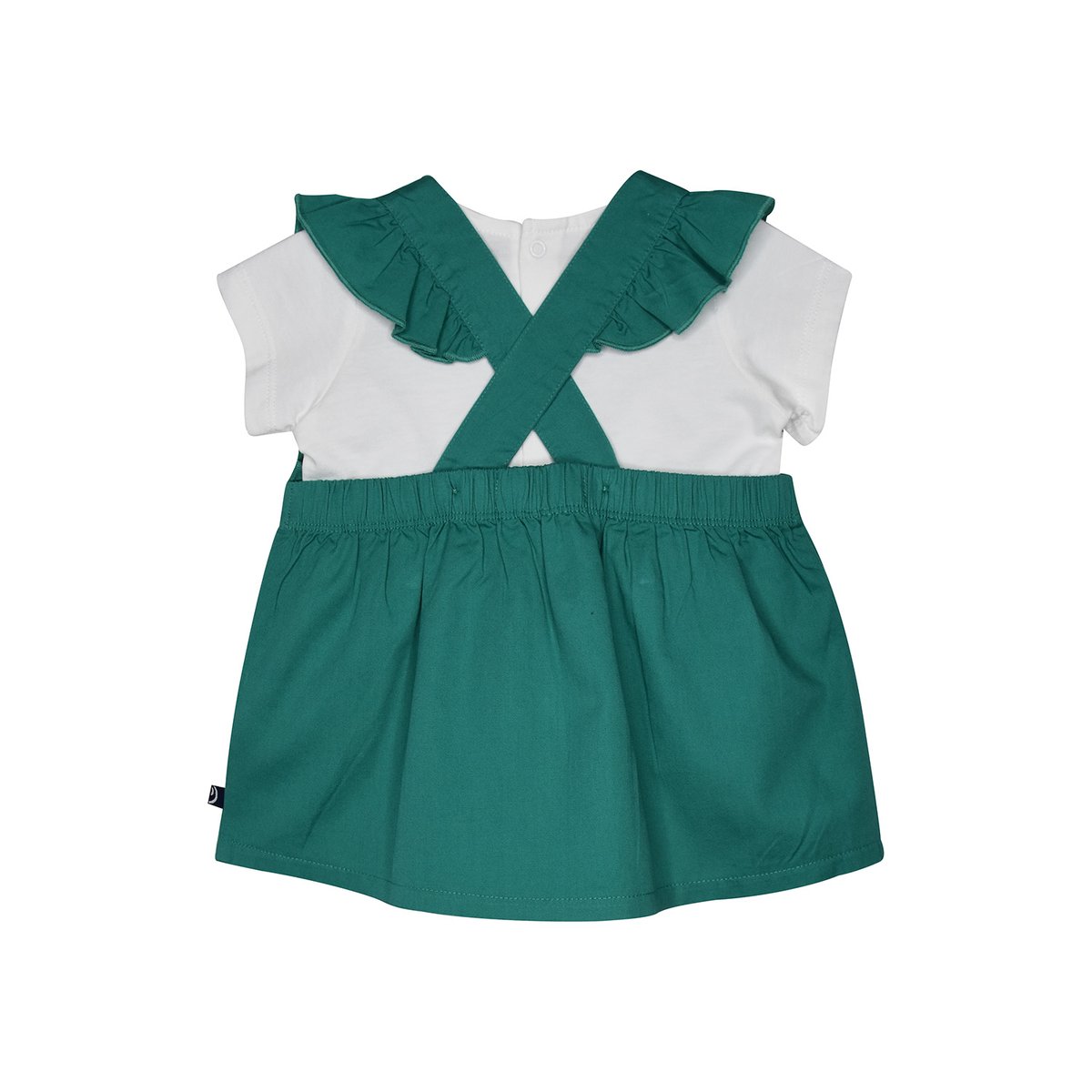Tshirt robe linette twill bebe vert, SUCRE D'ORGE