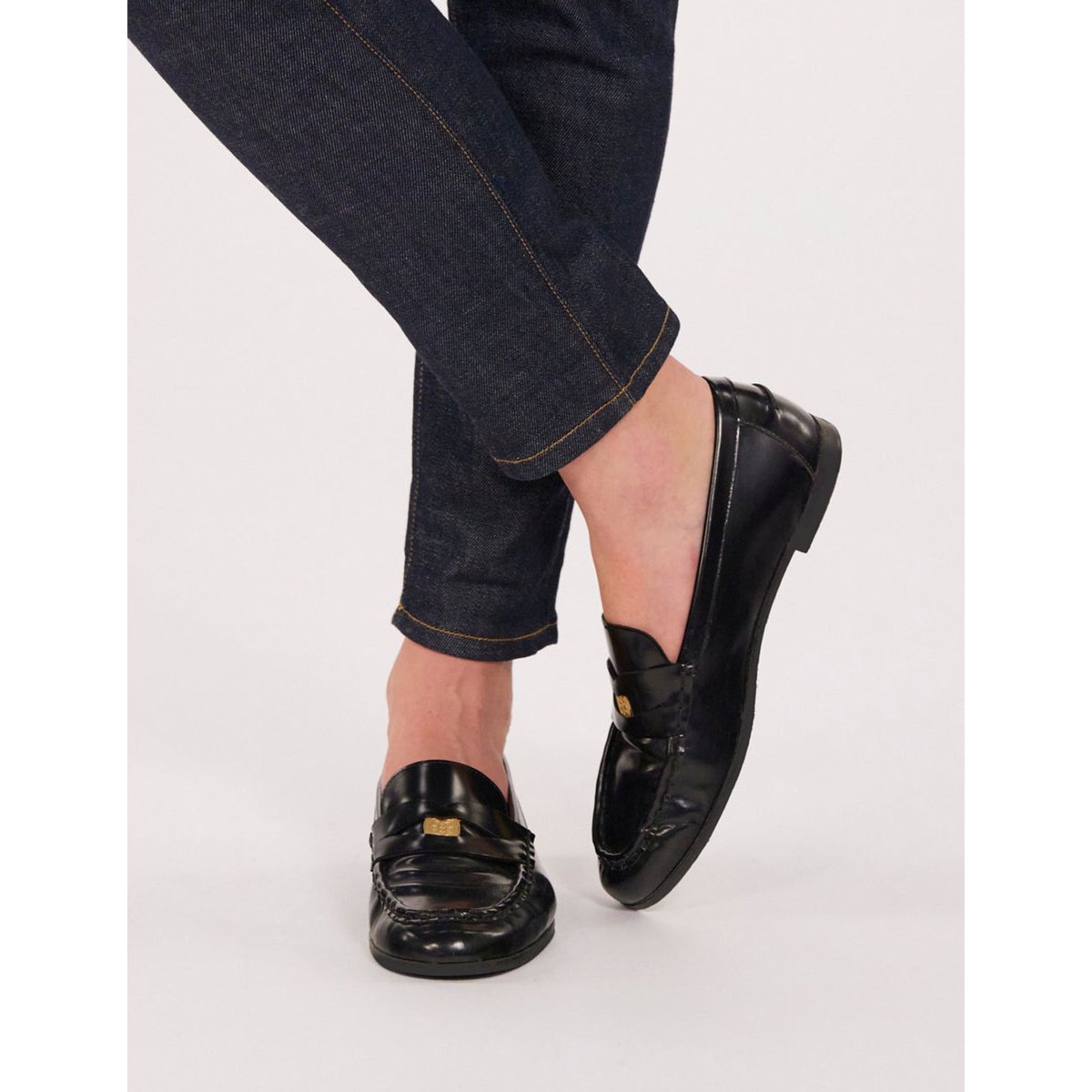 Mocassins en cuir Elvire - INES DE LA FRESSANGE PARIS noir, INES DE LA FRESSANGE PARIS