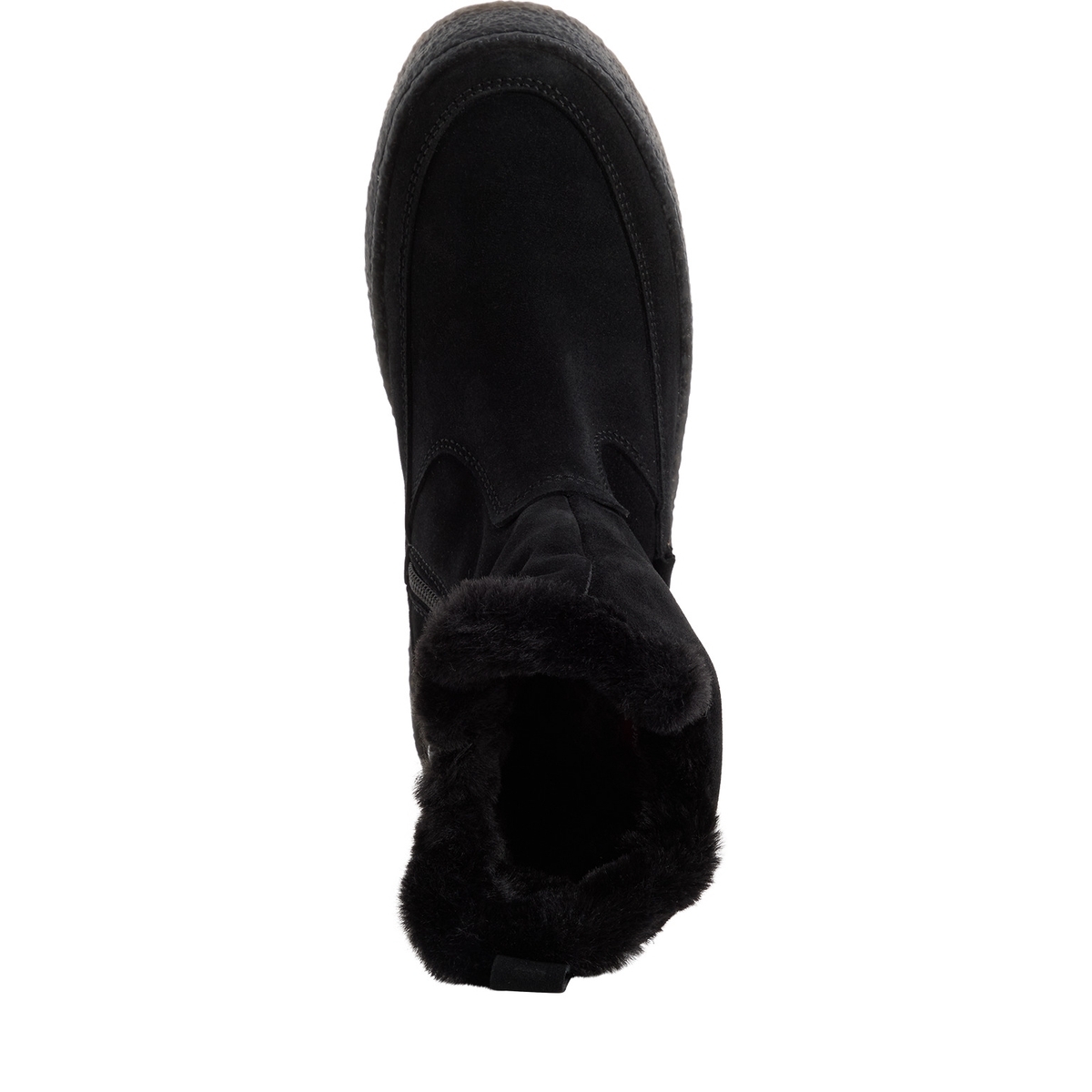 Bottine en cuir noir, TAMARIS