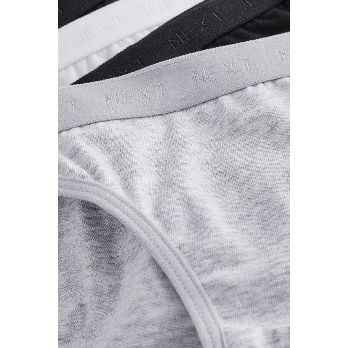 Culotte coupe bikini, lot de 7 noir/blanc/gris, NEXT