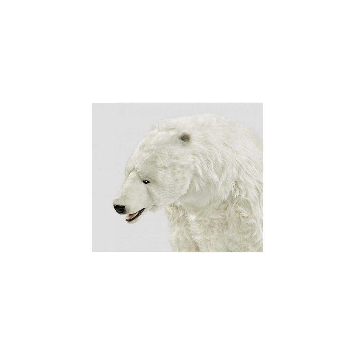 Peluche Geante Ours Polaire Assis couleur unique, HANSA