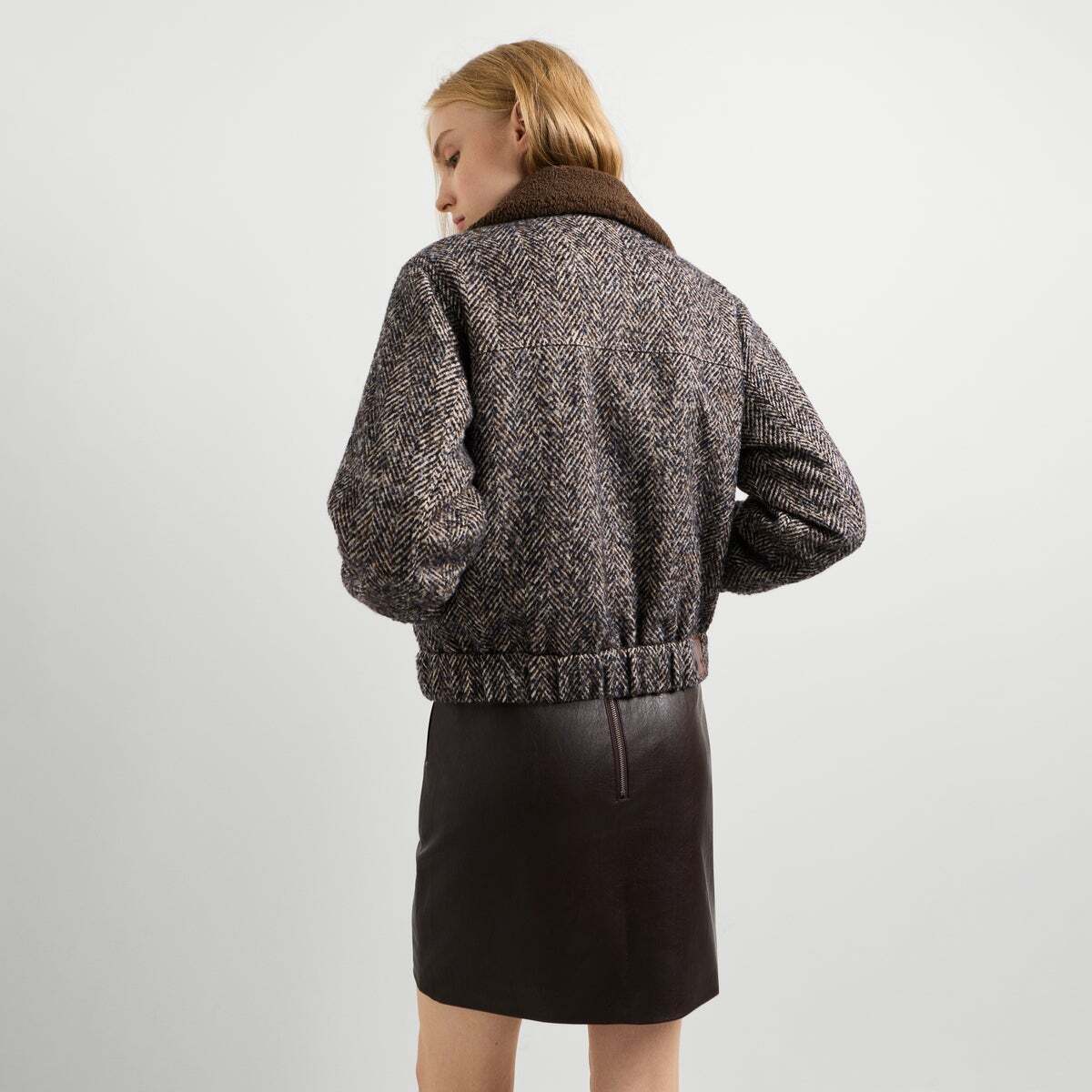 Veste Matelassée Color Block bleu acier, PEPE JEANS