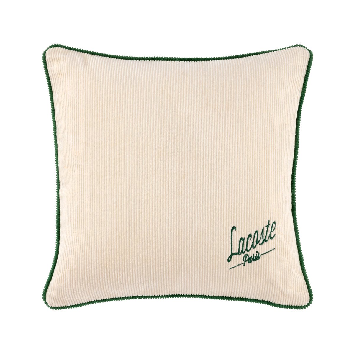 Housse de coussin en velours, L VELVET ivoire, LACOSTE HOME