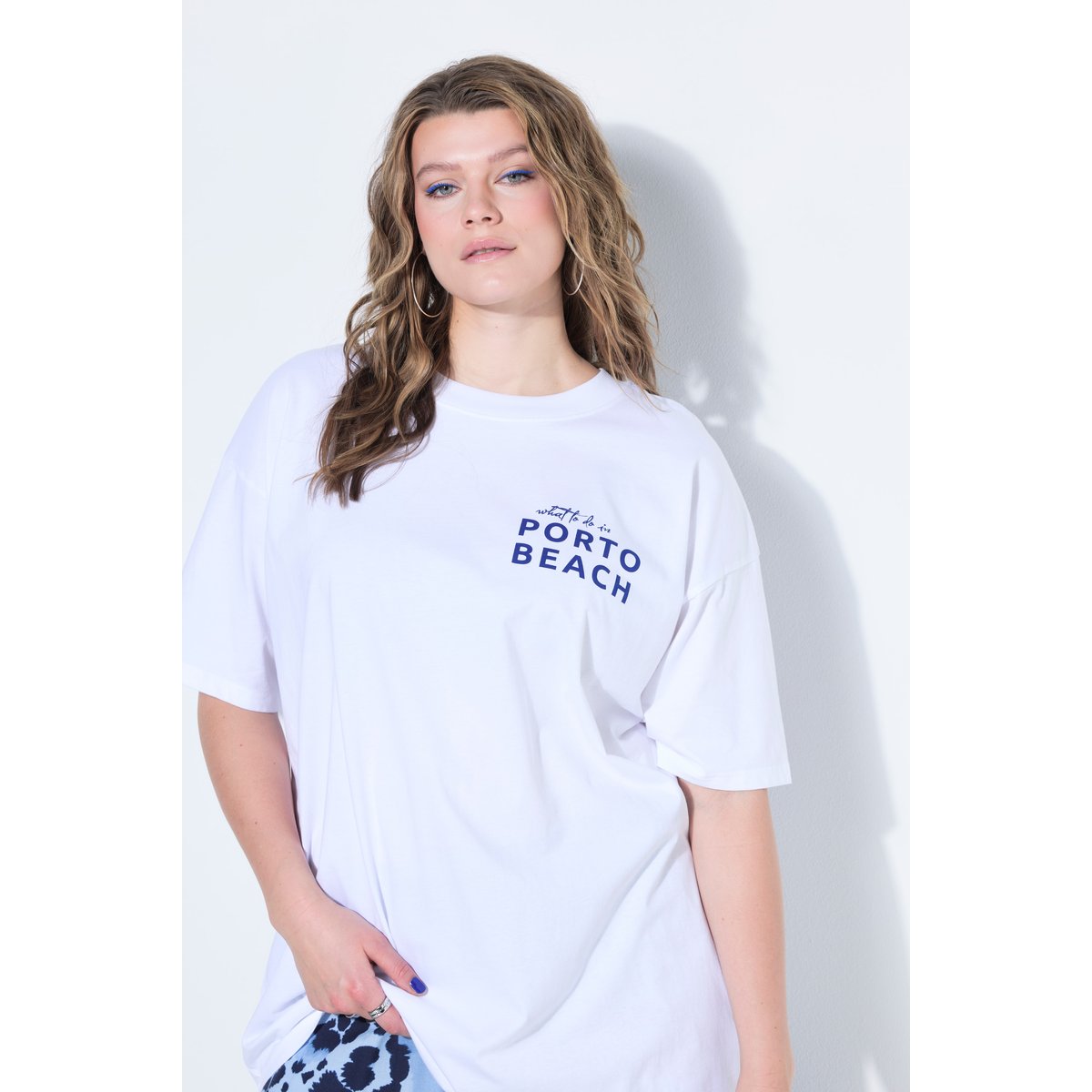 T-shirt oversize, grand imprimé XL au dos blanc neige, STUDIO UNTOLD