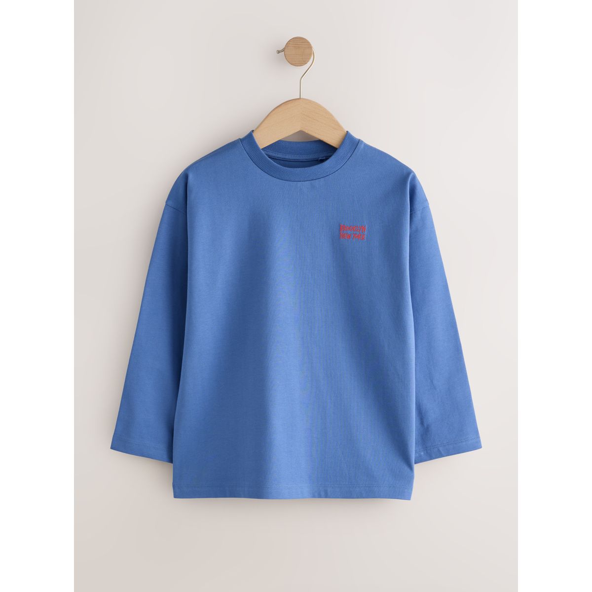 T-shirt décontracté manches longues, lot de 4 nourriture bleue/verte/charbon, NEXT