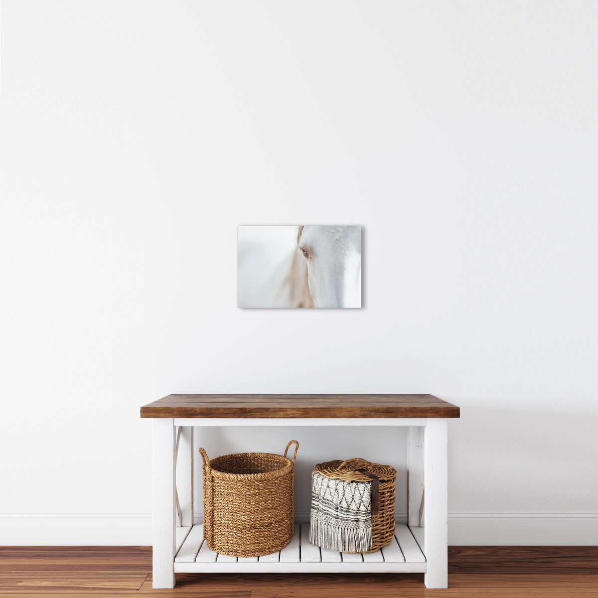 Tableau Mural Cheval Blanc ANIMAUX tableaux sur toile-blanc, CEANOTHE