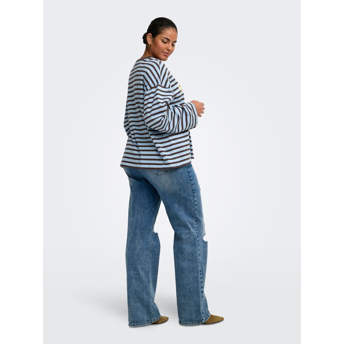 T-Shirt cashmere blue 1, ONLY CARMAKOMA