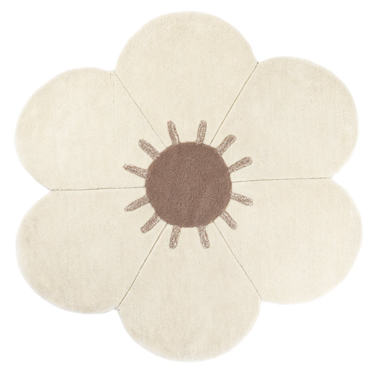 Tapis chambre enfant fleur DAISY multicolore, NATTIOT