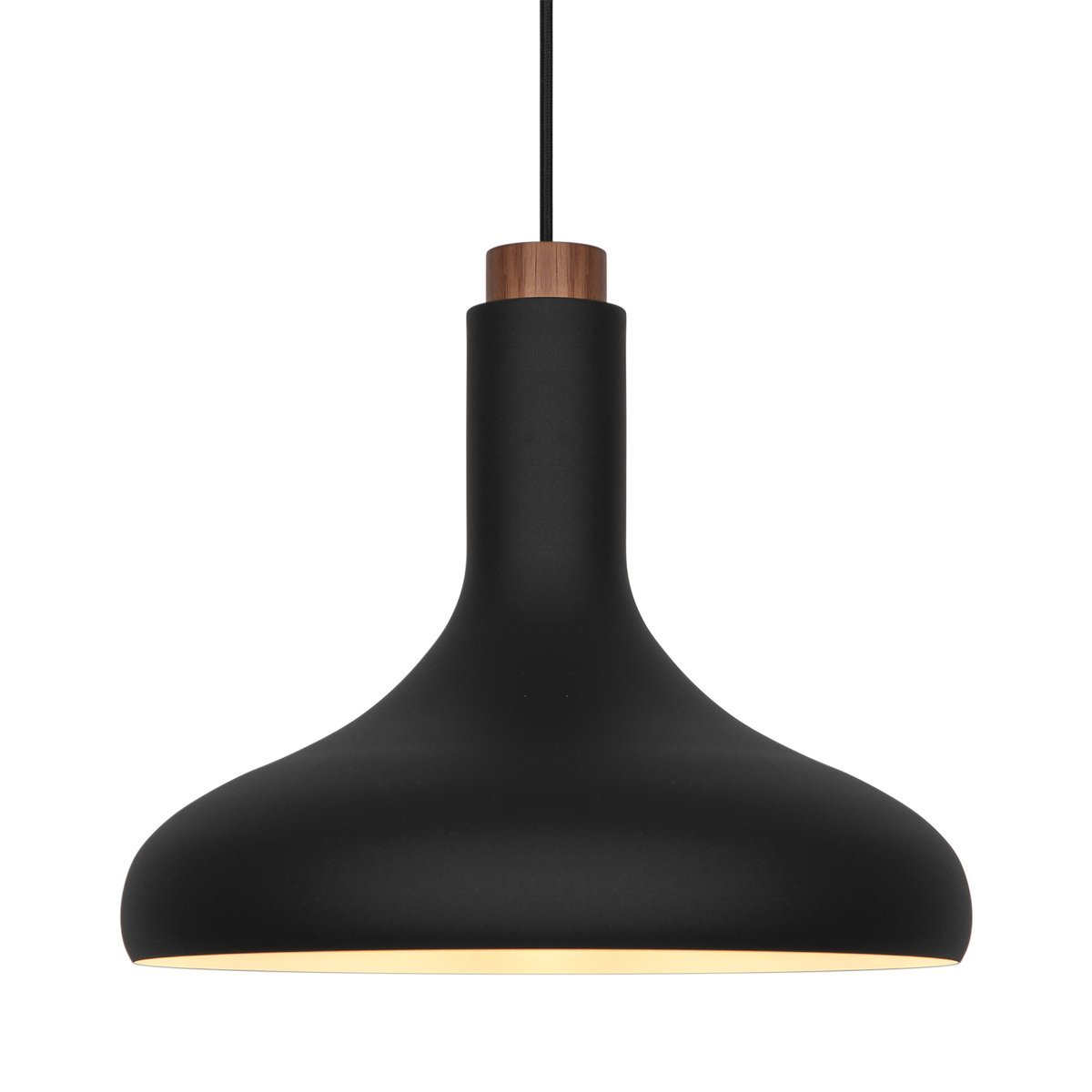 Suspension design scandinave en métal et bois, FUJI noir, DESIGN FOR THE PEOPLE