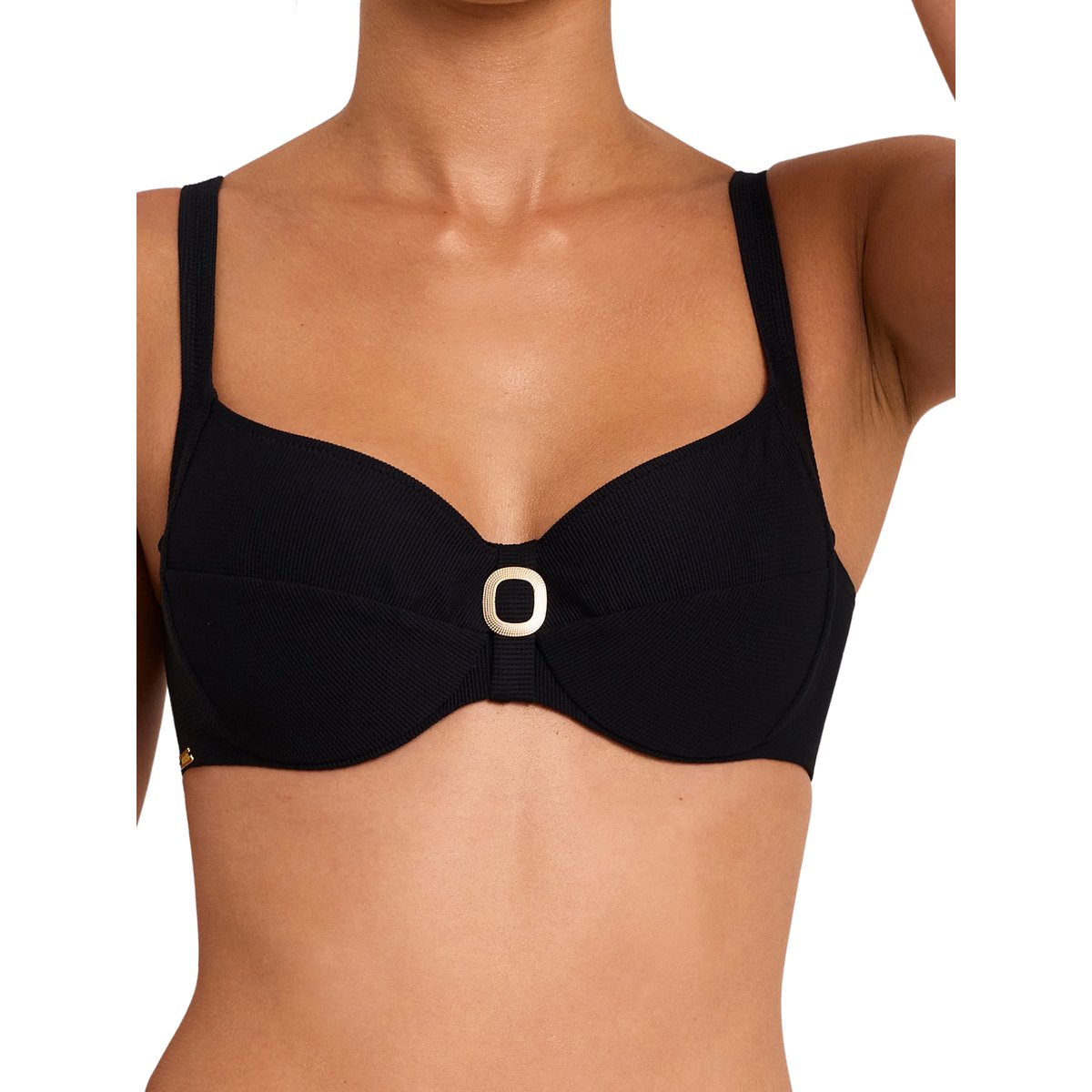 Haut maillot de bain emboîtant SOLSTICE noir, SELMARK MARE